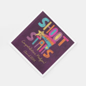 Shoot for the Stars Graduation Party Serviette (Ecke)