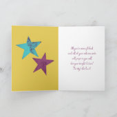 Shoot For the Stars Herzlichen Glückwunsch Ermutig Karte (Innenseite)