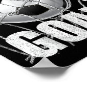 Shoot For Your Goals Kids Soccer Themed Motivation Poster (Ecke)