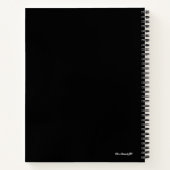 Shoot für den Mond Vollmond Foto Tasche moleskin Notizblock (Rückseite)