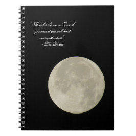 Shoot für den Mond Vollmond Foto Tasche moleskin Notizblock