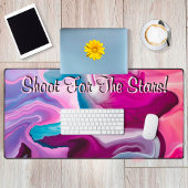 Shoot für die Stars Motivation flüssig Abstrakt Schreibtischunterlage