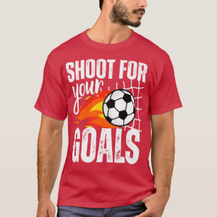 Shoot für Ihre Ziele Boys Sprichwort gestört Grafi T-Shirt