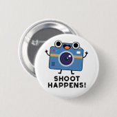 Shoot Happens Funny Camera Puff Button (Vorne & Hinten)
