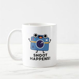 Shoot Happens Funny Camera Puff Kaffeetasse