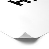 Shoot Happens Funny Camera Puff Poster (Ecke)