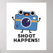 Shoot Happens Funny Camera Puff Poster (Vorne)