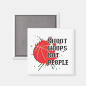 Shoot Hoops Magnet (Vorderseite/Rückseite)