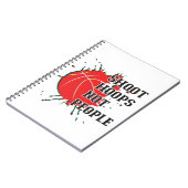 Shoot Hoops Notizblock (Linke Seite)