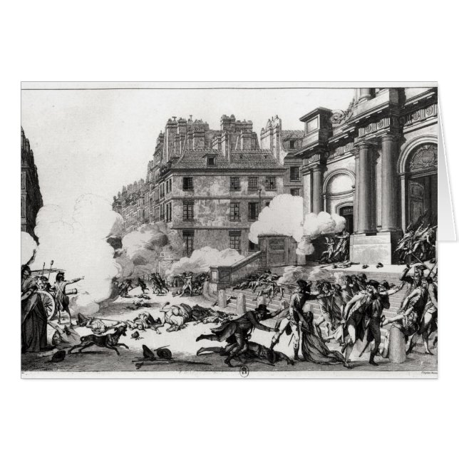 Shoot-out vor der Kirche St. Roch in Paris (Vorderseite (Horizontal))