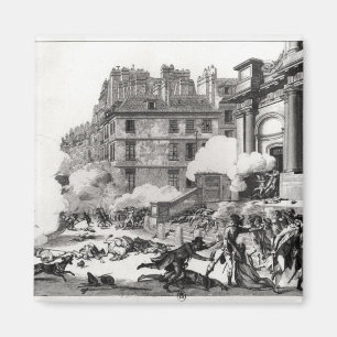 Shoot-out vor der Kirche St. Roch in Paris Magnet