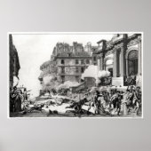 Shoot-out vor der Kirche St. Roch in Paris Poster (Vorne)