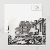 Shoot-out vor der Kirche St. Roch in Paris Postkarte (Vorne/Hinten)