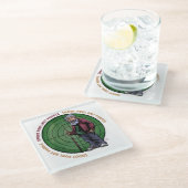 Shoot Pool Nicht Leute Bitte Glasuntersetzer (Schrägansicht)