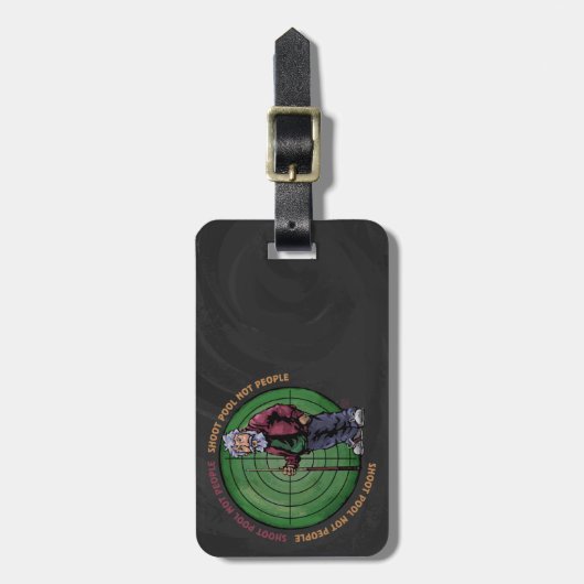 Shoot Pool Nicht Menschen Gepäckanhänger (Vorderseite vertikal)