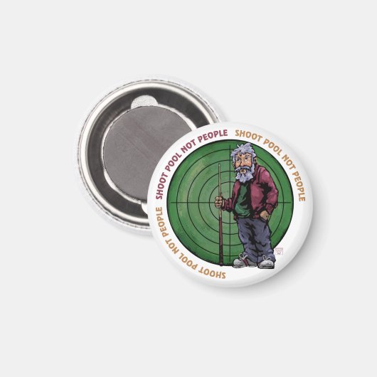 Shoot Pool Nicht Menschen Magnet (Vorderseite/Rückseite)