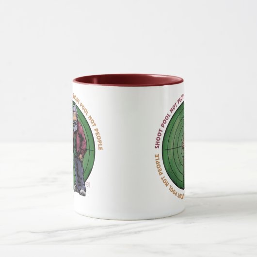 Shoot Pool Nicht Menschen Tasse (Zentrum)