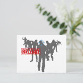 Shoot The Zombies - Shotgun Reload Game Gamer Postkarte (Stehend Vorderseite)