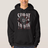 Shoot to Win - Legendary Dart Champion Hoodie (Vorderseite)