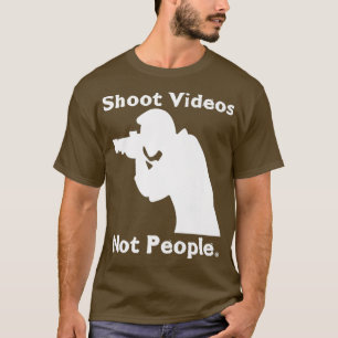 Shoot Videos nicht Menschen Anti-Waffen-Aktion für T-Shirt