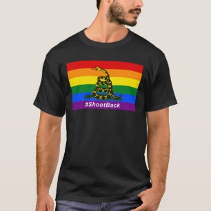 #ShootBack grundlegender dunkler T - Shirt
