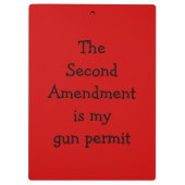 Shooter-Clipboard Klemmbrett (Rückseite)