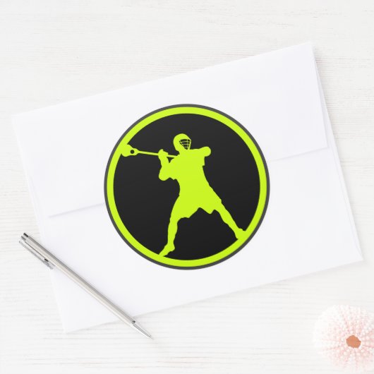 Shooter-grün Runder Aufkleber (Umschlag)