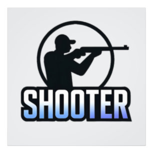 Shooter - Marksman Silhouette Premium Design Fotodruck
