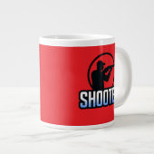 Shooter - Marksman Silhouette Premium Design Jumbo-Tasse (Vorderseite Rechts)