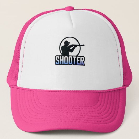 Shooter - Marksman Silhouette Premium Design Truckerkappe (Vorderseite)