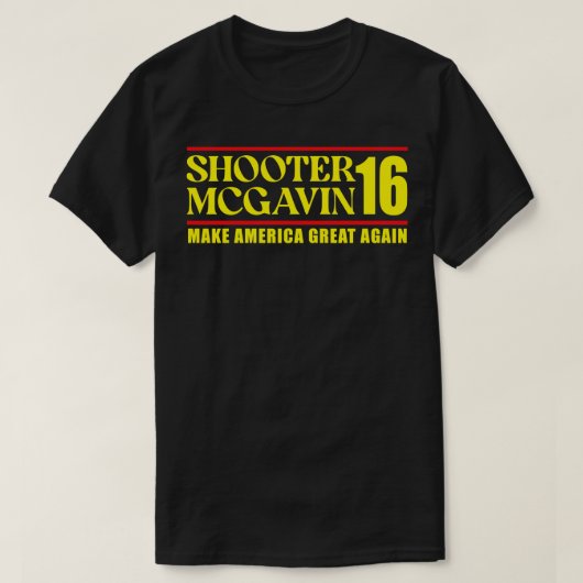 Shooter McGavin Great Again T-Shirt (Design vorne)
