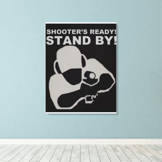 Shooter's Ready Leinwand Poster (Insitu (Holzboden))