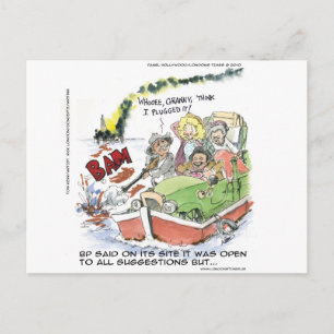Shootin' bei einigen BP Crude Funny Geschenke T-Sh Postkarte