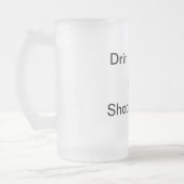 Shootin Rotwild-eisige Bier-Tasse Mattglas Bierglas (Links)