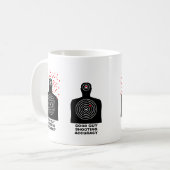 Shooting Accuracy Funny Mug Kaffeetasse (Vorderseite Links)