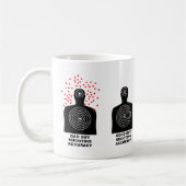 Shooting Accuracy Funny Mug Kaffeetasse (Links)