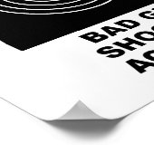 Shooting Accuracy Funny Poster (Ecke)