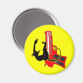 Shooting Hero Magnet (Vorderseite/Rückseite)