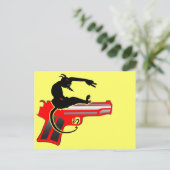 Shooting Hero Postkarte (Stehend Vorderseite)