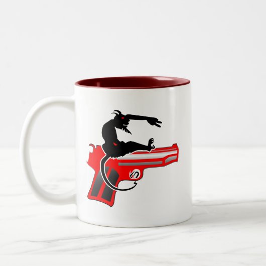 Shooting Hero Zweifarbige Tasse (Links)