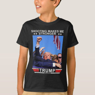 Shooting macht mich stärker Donald Trump 2024 T-Shirt