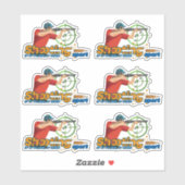 Shooting Sports | 6" x 6"- glänzend transparent Aufkleber (Blatt)