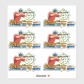 Shooting Sports | 8" x 8"- glänzend transparent Aufkleber (Blatt)