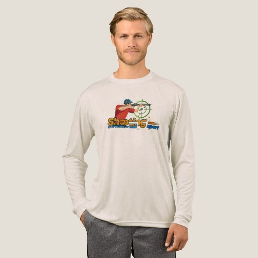 Shooting Sports | Men's Long Sleeve Tri-Blend Shirt (Volle Vorderseite)