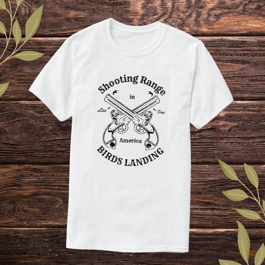 Shooting Sports Range Birds Landung Kalifornien T-Shirt