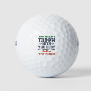 Shooting Spur und Field Funny Threading Zitat Golfball