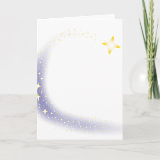 Shooting Star Background Feiertagskarte (Vorderseite)