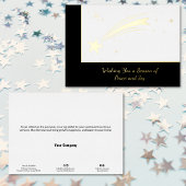 Shooting Star Christmas Foil Business Holiday Card Folieneinladung