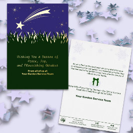Shooting Star Christmas Foil Business Holiday Card Folieneinladung