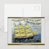 Shooting Star Clipper Segelschiff Postkarte (Vorne/Hinten)